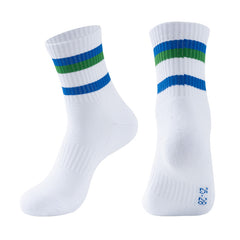 3pcs Rainbow Striped Sports Crew Socks