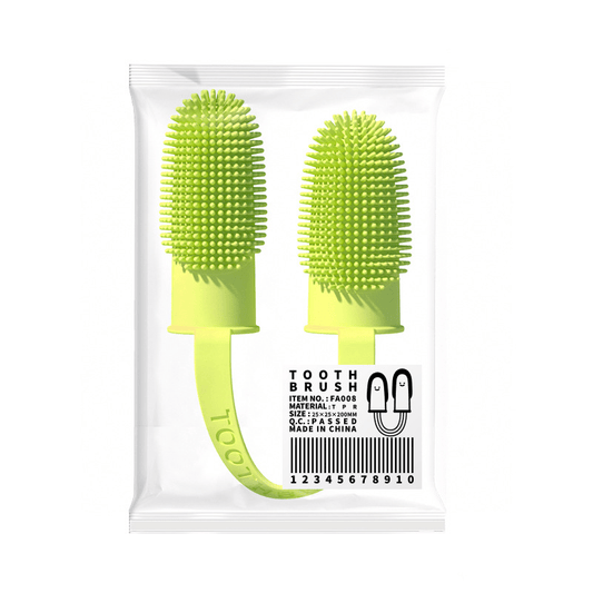 Pet Toothbrush Finger Cover Double Finger Dog Toothbrush