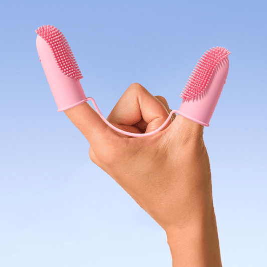 Pet Toothbrush Finger Cover Double Finger Dog Toothbrush