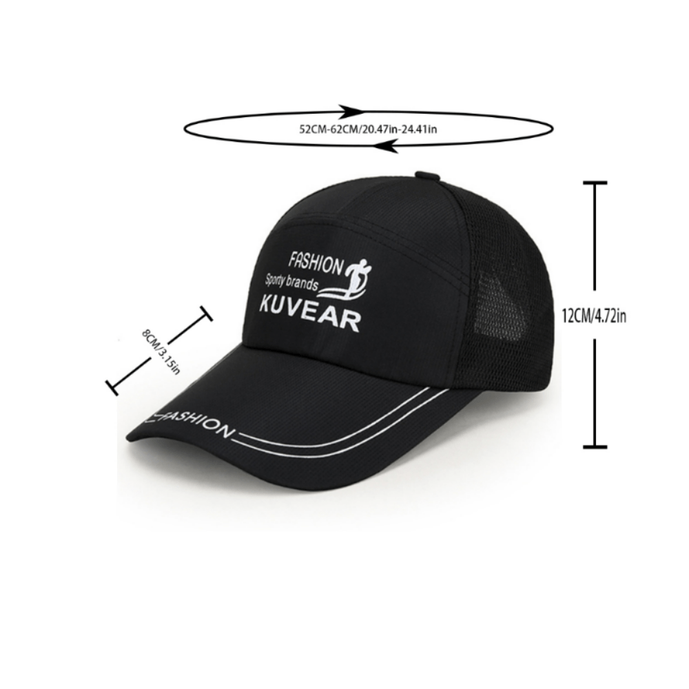 Print Sports Baseball Cap Breathable Trucker Hat Golf Running Dad Hats