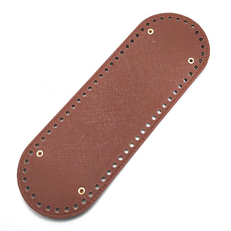 DIY 8 Colors 26 Women Bag Accessories Round PU Leather Oval Handbag Pad