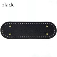 DIY 8 Colors 26 Women Bag Accessories Round PU Leather Oval Handbag Pad