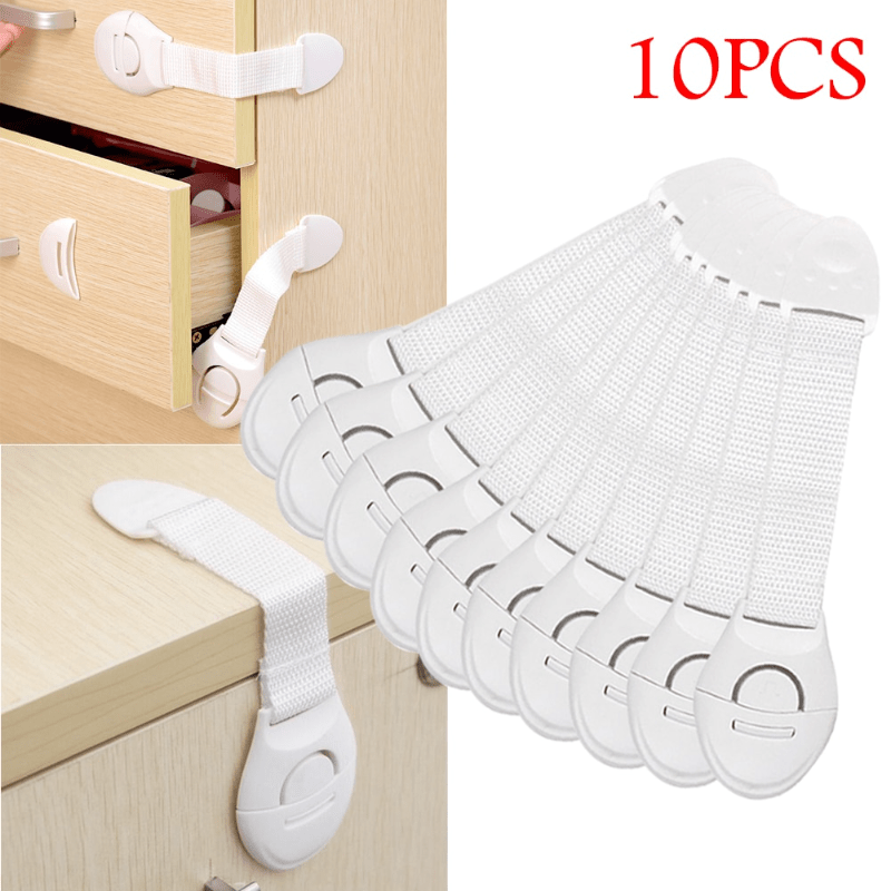 10pcs Kids Safety Cabinet Locks Baby Proof Security Protector