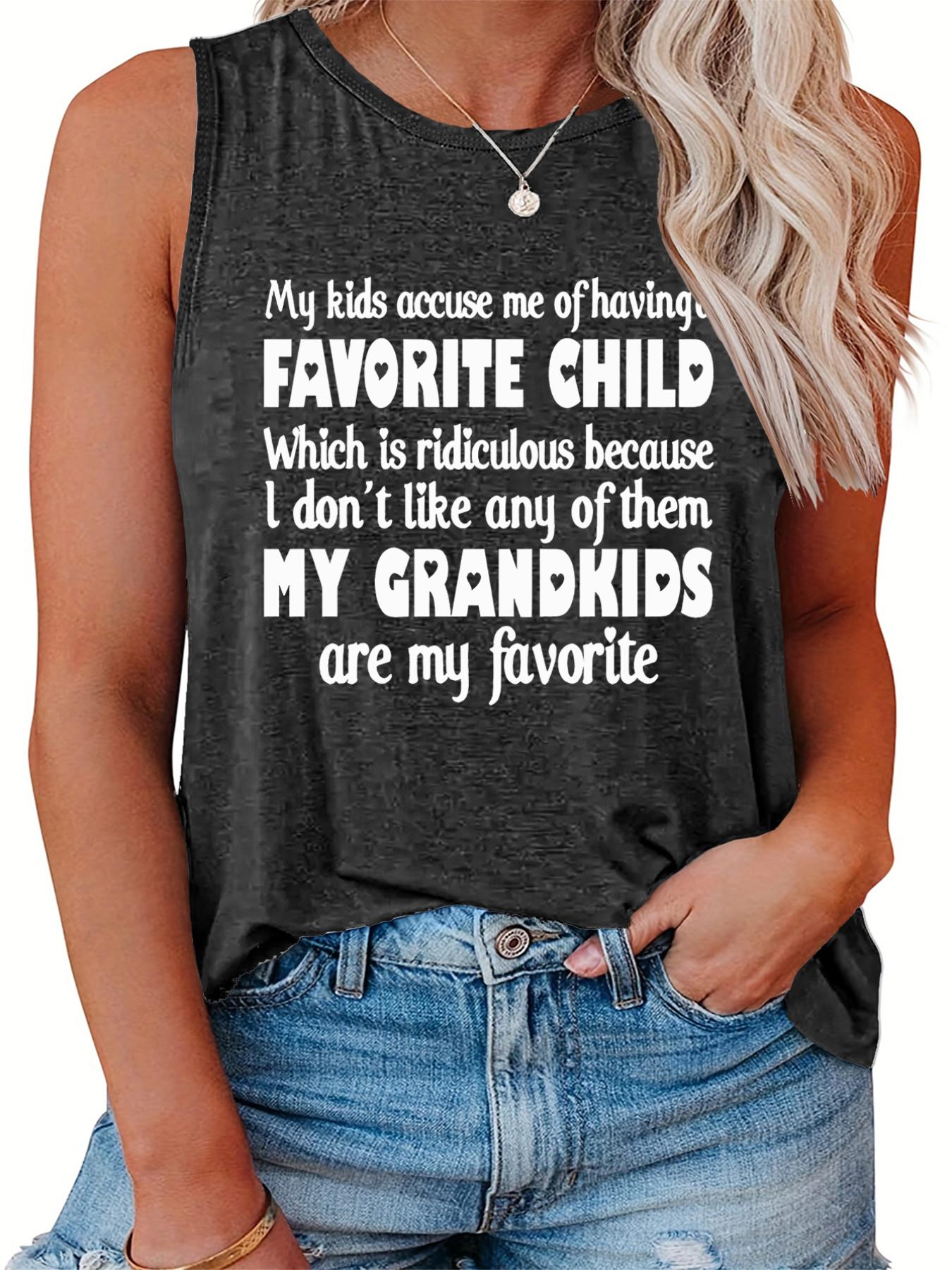  Women's Slogan Print Tank Top