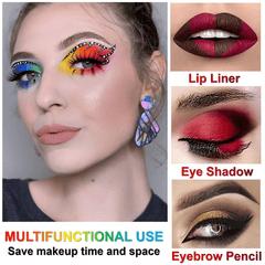 12pcs Set Colorful Eyeliner Pen Luminous Waterproof Lip Liner Pen