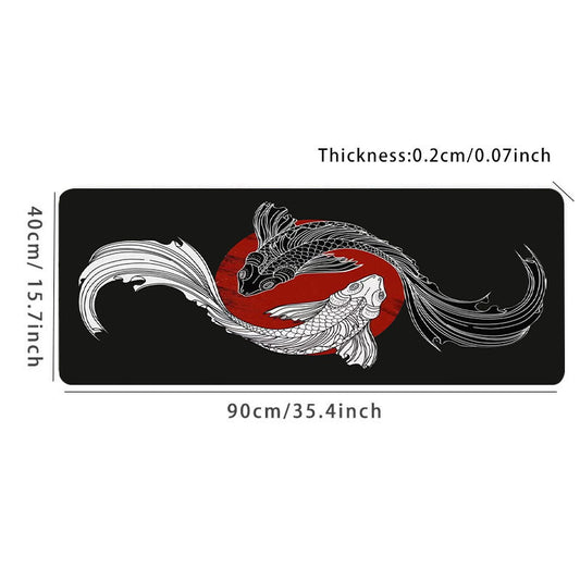 Tai Chi Fish Large Gaming Mouse Pad - Upgrade Your Gaming Experience