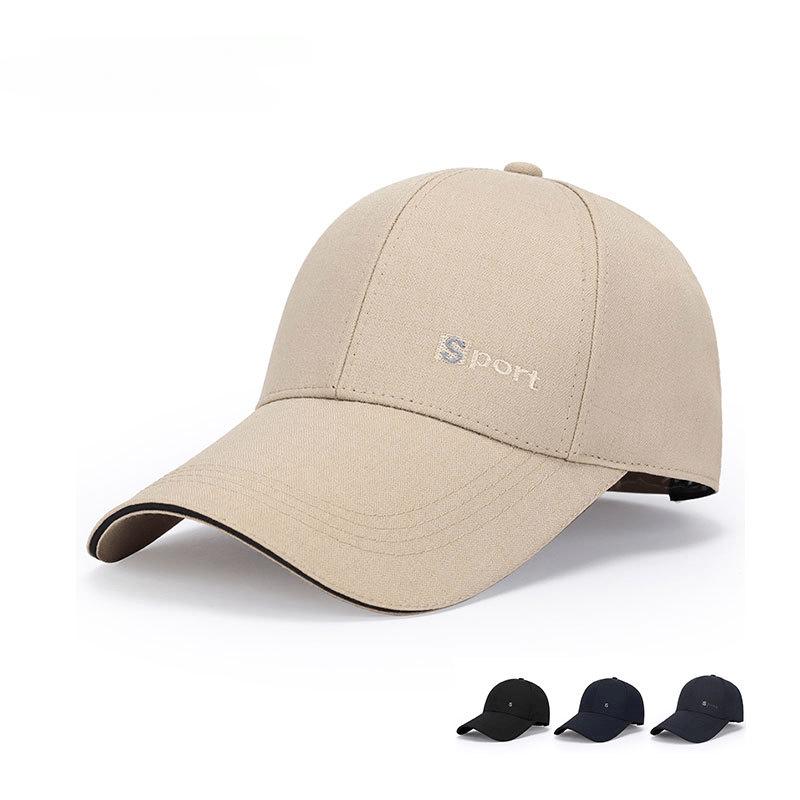 Spring Embroidered Brim Hat Outdoor Sunshade Baseball Cap