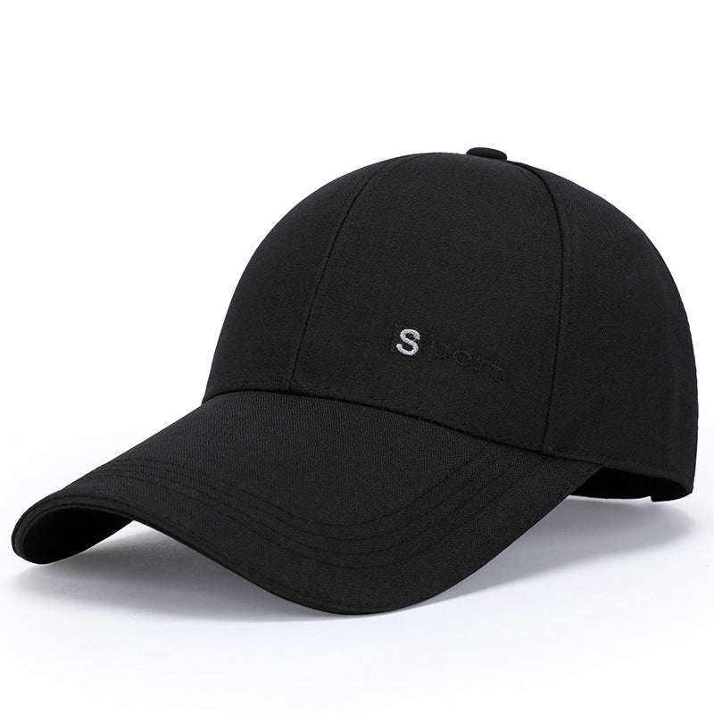 Spring Embroidered Brim Hat Outdoor Sunshade Baseball Cap