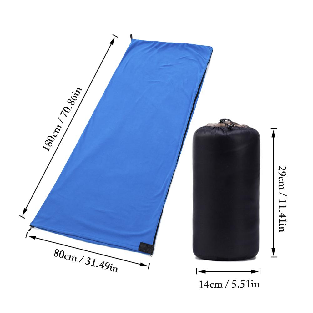 Portable Ultralight Polar Fleece Sleeping Bag for Outdoor Camping