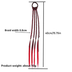 Colorful Wig Ponytail Hair Bands for Girls