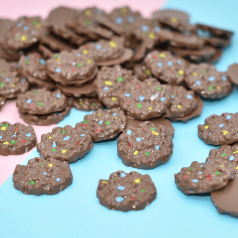 10pcs Realistic Food Earrings - Rainbow & Chocolate Chip Cookies