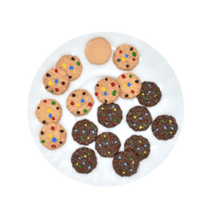 10pcs Realistic Food Earrings - Rainbow & Chocolate Chip Cookies