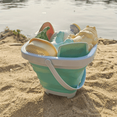 Beach Sand Toys Set Foldable Bucket Bath Toys For Kids Morandi
