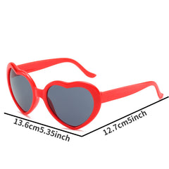 Y2K Heart Sunglasses For Women Men Funny Candy Party Club Sun Shades