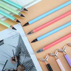 2pcs Eternal Pencil Infinity Pencil Doodle Replaceable Gift Pen