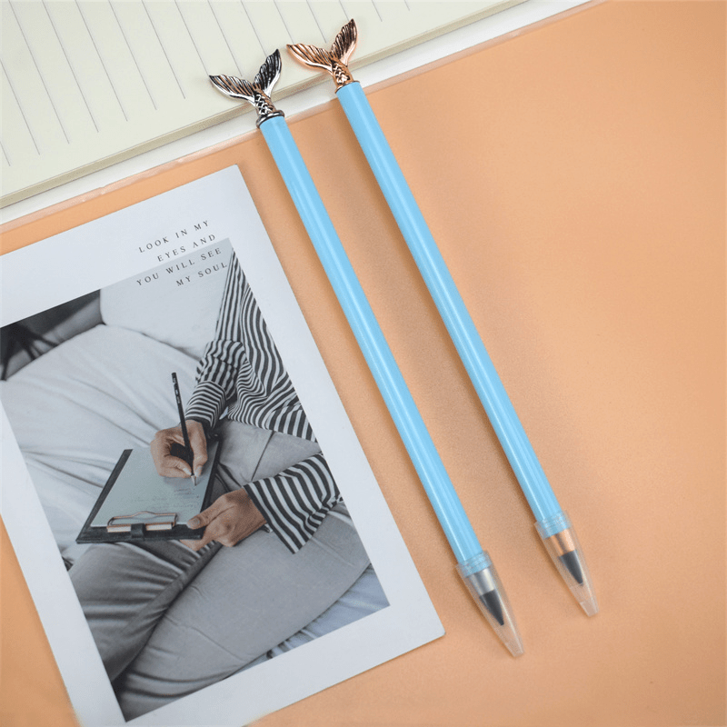 2pcs Eternal Pencil Infinity Pencil Doodle Replaceable Gift Pen
