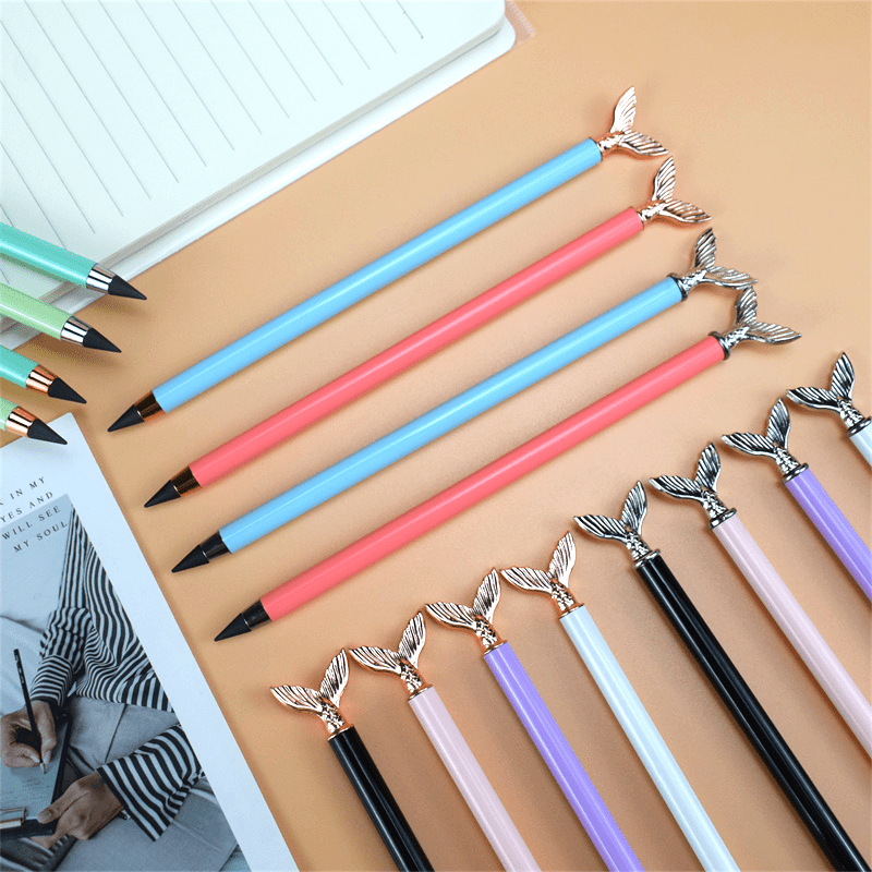 2pcs Eternal Pencil Infinity Pencil Doodle Replaceable Gift Pen