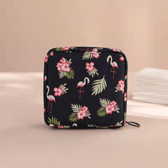 Cartoon Pattern Sanitary Napkin Bag Zipper Pouch