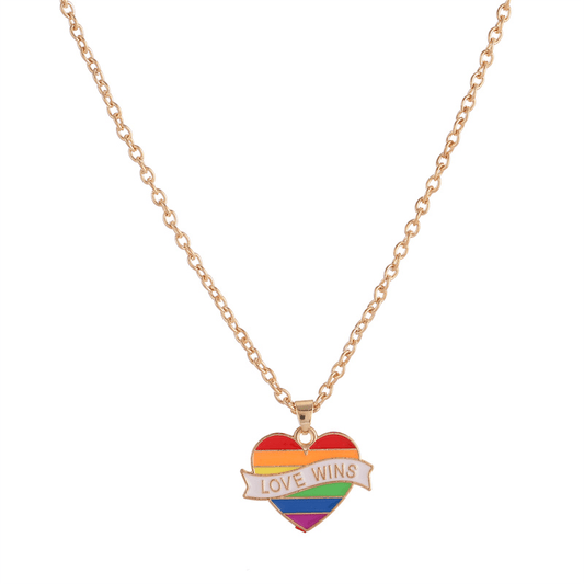 Colorful Rainbow Hot Air Balloon Pendant Necklace - Jewelry Gift For Girls