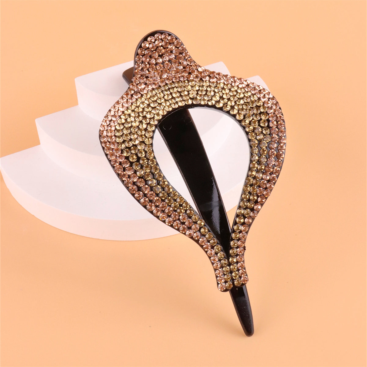 Crystal Rhinestone Hairpin French Hair Clips Strong Hold Hair Accessories
