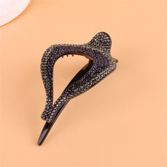 Crystal Rhinestone Hairpin French Hair Clips Strong Hold Hair Accessories