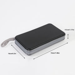 80 Capacity CD DVD Case Storage Holder Portable Hard Plastic Binder