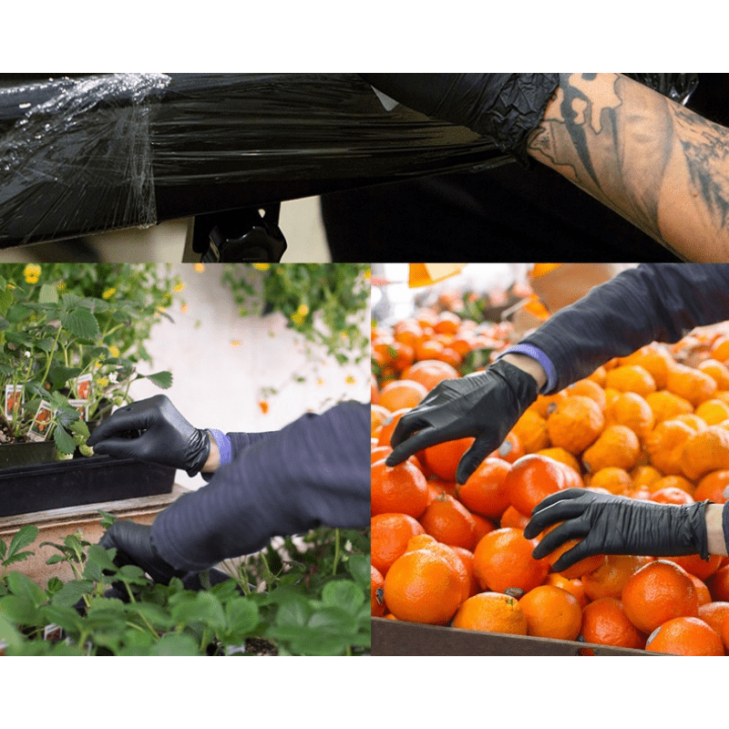 50pcs Disposable PVC Nitrile Gloves - Multiuse for Car Repair, Food Prep