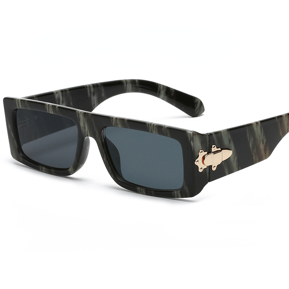 Marbling Square Sunglasses Women Retro Summer Outdoor Shades