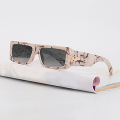 Marbling Square Sunglasses Women Retro Summer Outdoor Shades