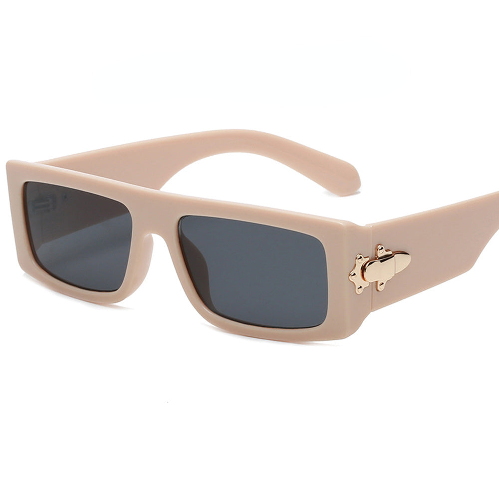 Marbling Square Sunglasses Women Retro Summer Outdoor Shades