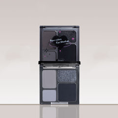 4-Color Eyeshadow Palette Matte Shimmer Glitter