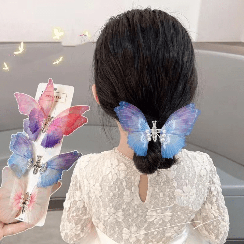 Sweet Butterfly Hair Clips for Hanfu Hair Accessories