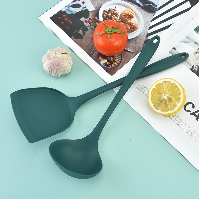 2pcs Silicone Kitchen Utensils Set Heat Resistant Cooking Spatula Spoon