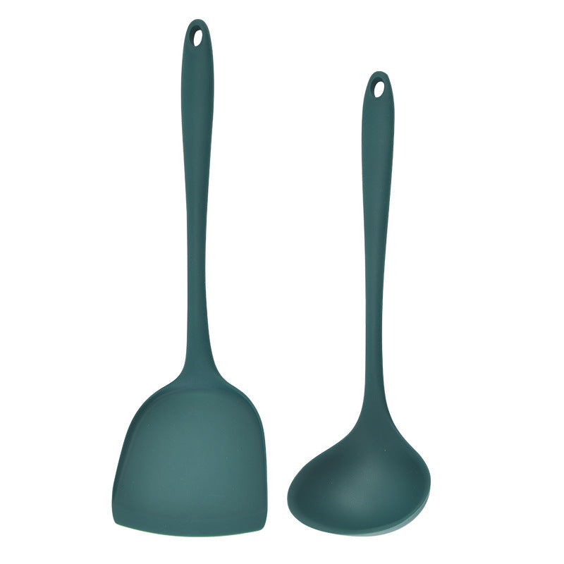 2pcs Silicone Kitchen Utensils Set Heat Resistant Cooking Spatula Spoon