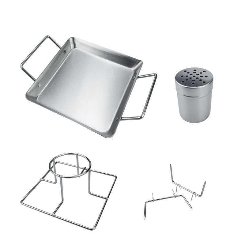 Stainless Steel Grill Chicken Rack BBQ Outdoor Cooking