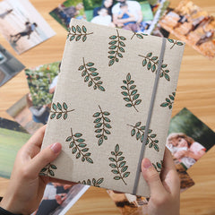 6 Inch 200 Pockets Cloth Photo Album with Rope - Creative Family Couple Studio