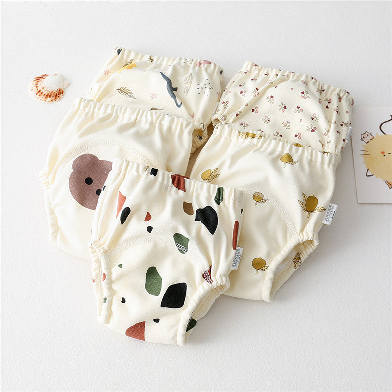 Baby Cartoon Cotton Animal Bear Waterproof Diaper Training Pants