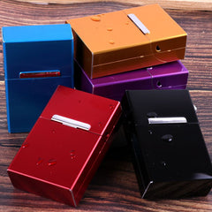 Automatic Flip Aluminum Alloy Cigarette Box Metal Cigarette Case