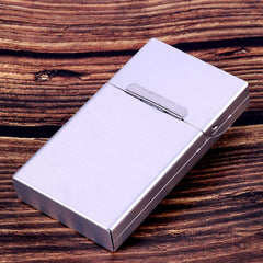 Automatic Flip Aluminum Alloy Cigarette Box Metal Cigarette Case