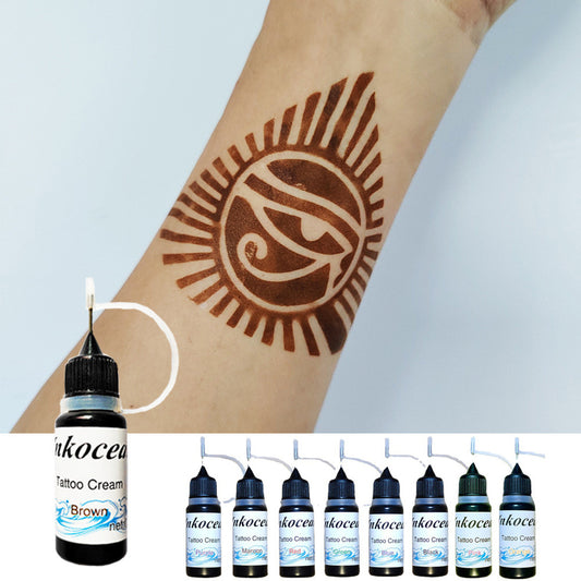10ml Tattoo Ink Juice Tattoo Cream Waterproof For Men And Women