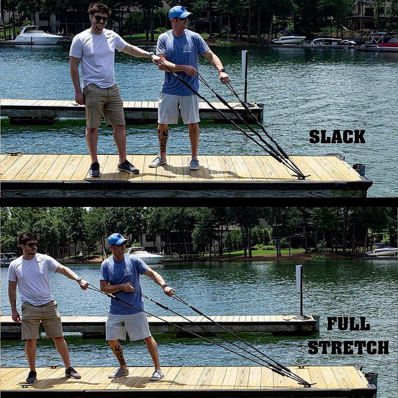 2pcs 121 Boat Bungee Dock Lines Protect Watercraft No Damage