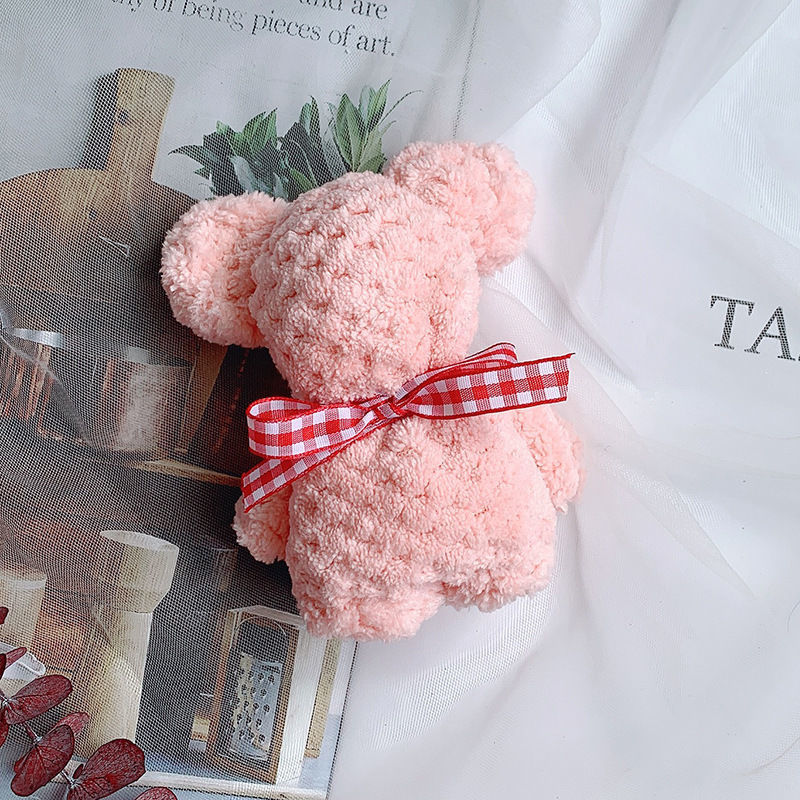 10pcs Bear Soft Towels Baby Bear Handkerchief Baby Face Towel