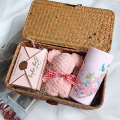 10pcs Bear Soft Towels Baby Bear Handkerchief Baby Face Towel