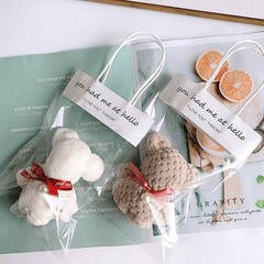 10pcs Bear Soft Towels Baby Bear Handkerchief Baby Face Towel