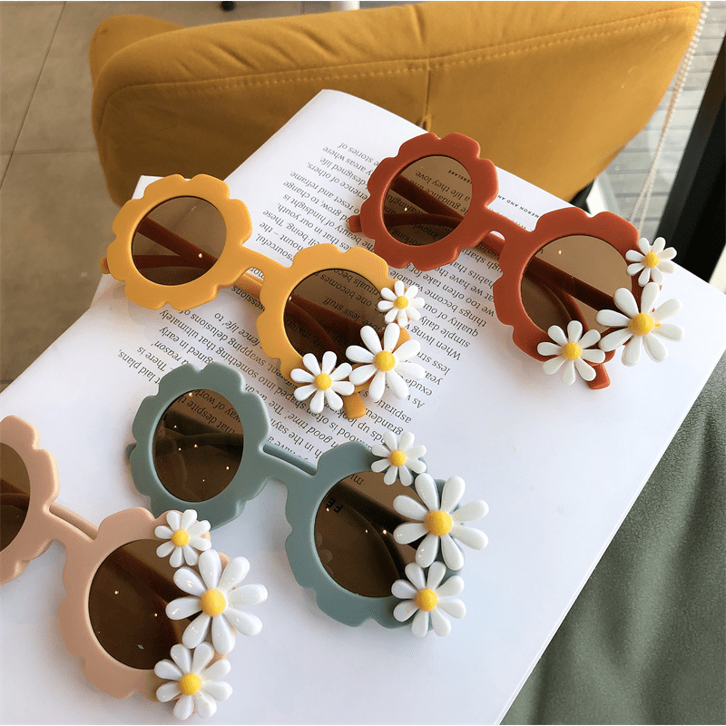 Daisy Flower Sunglasses for Girls Boys Macaroon Party Favors