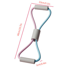 8 Shaped Puller Back Exercise Stretching Elastic Belt Yoga Stretching
