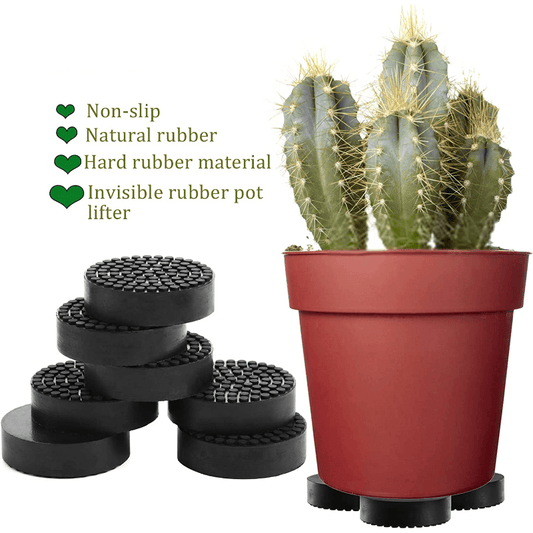 Invisible Pot Feet Non Slip Surface Grip Rubber Pot Risers 7 Pack