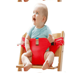 Portable Folding High Chair & Seat Belt for Baby Safety