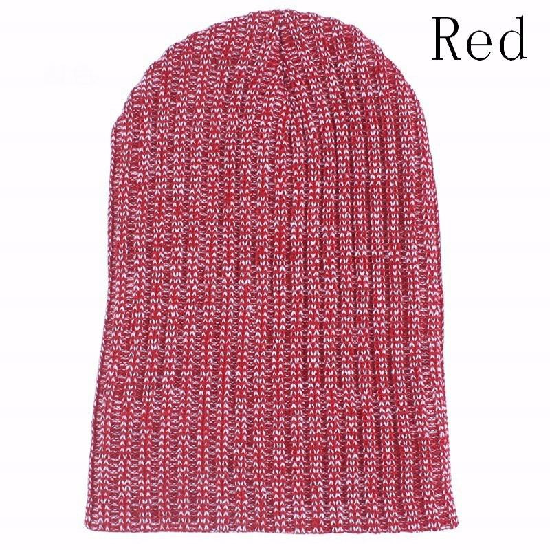 Multicolor Acrylic Knitted Bonnet Winter Hip Hop Hats