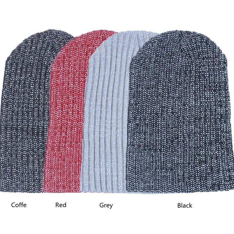 Multicolor Acrylic Knitted Bonnet Winter Hip Hop Hats